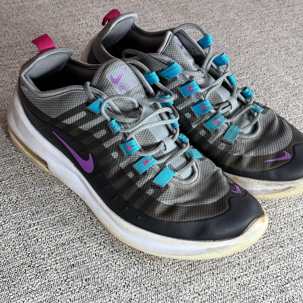 Nike Air Max Axis Gray/Purple/Blue SZ 6 Y